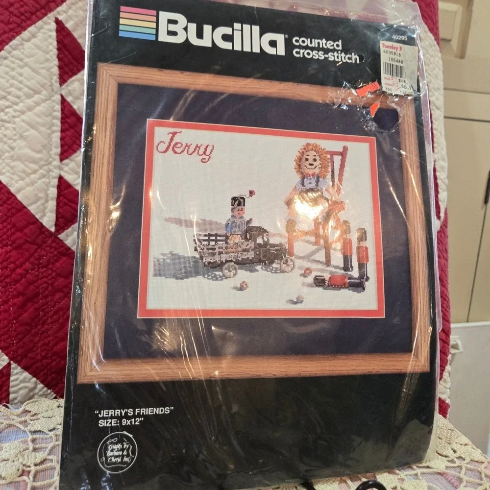 Bucilla Jerry's Friends Cross Stitch Kit 9x12 NIP‎ Vintage Toy Soldiers
